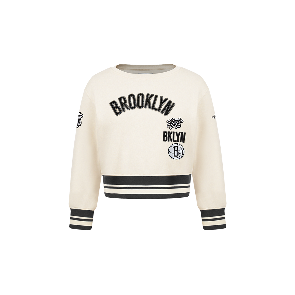 SUDADERA DE CUELLO REDONDO NBA BROOKLYN NETS RETRO CLASSICS PARA BEBÉ NIÑA