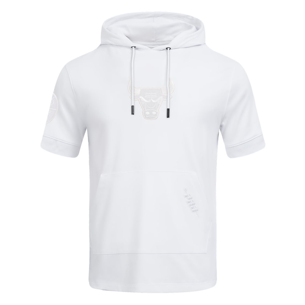 SUDADERA DE MANGA CORTA NBA CHICAGO BULLS WHITE OUT