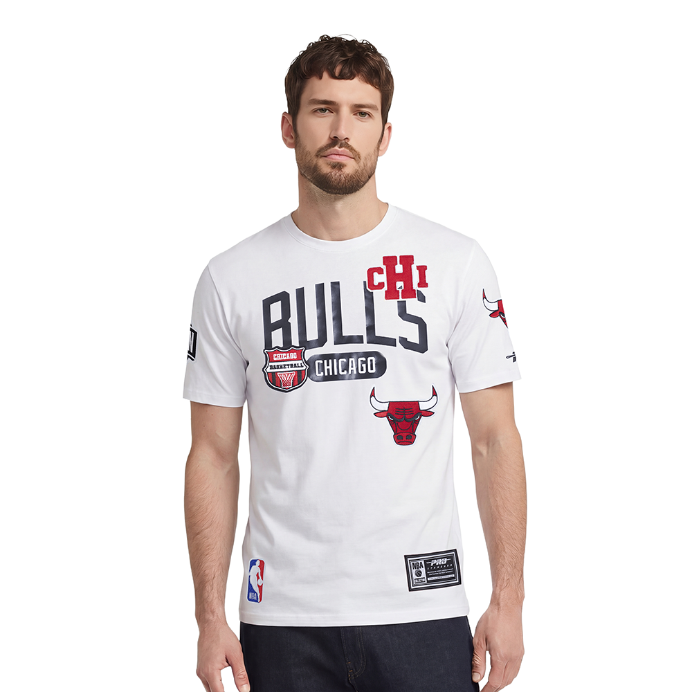 PLAYERA NBA CHICAGO BULLS LETTERMAN