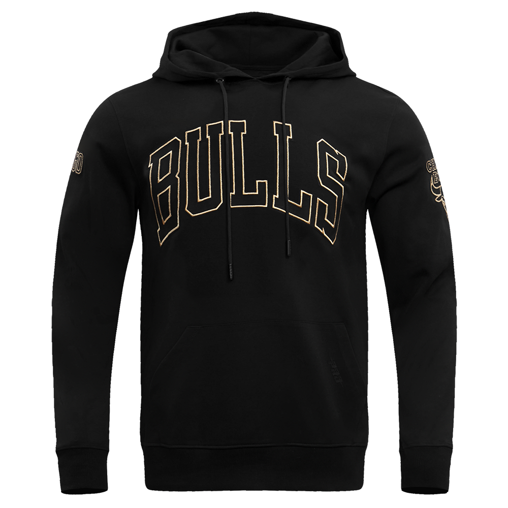 SUDADERA CON GORRO NBA CHICAGO BULLS BLACK&GOLD