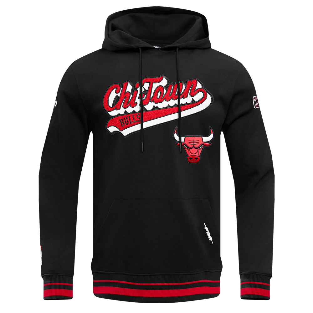 SUDADERA CON GORRO NBA CHICAGO BULLS SCRIPT TAIL