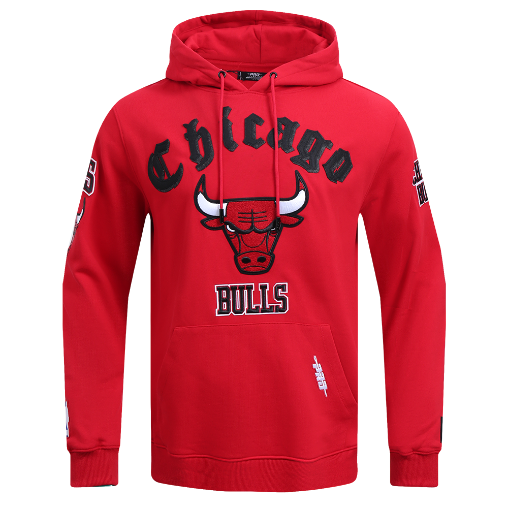 SUDADERA CON GORRO NBA CHICAGO BULLS OLD ENGLISH