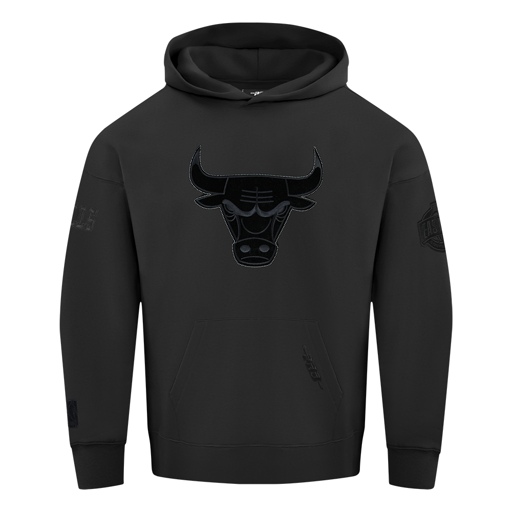 SUDADERA CON GORRO NBA CHICAGO BULLS BLACKOUT
