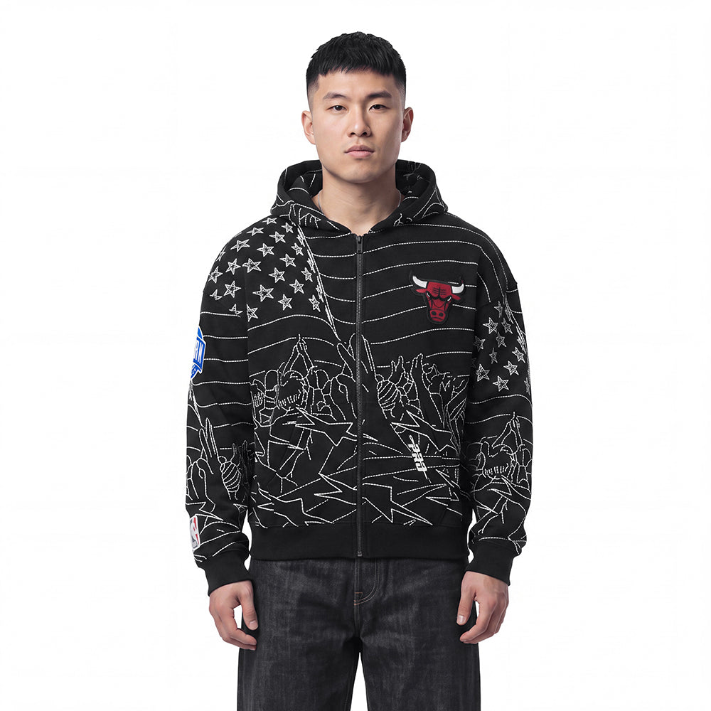 SUDADERA CON CIERRE NBA CHICAGO BULLS PRO PREMIUM