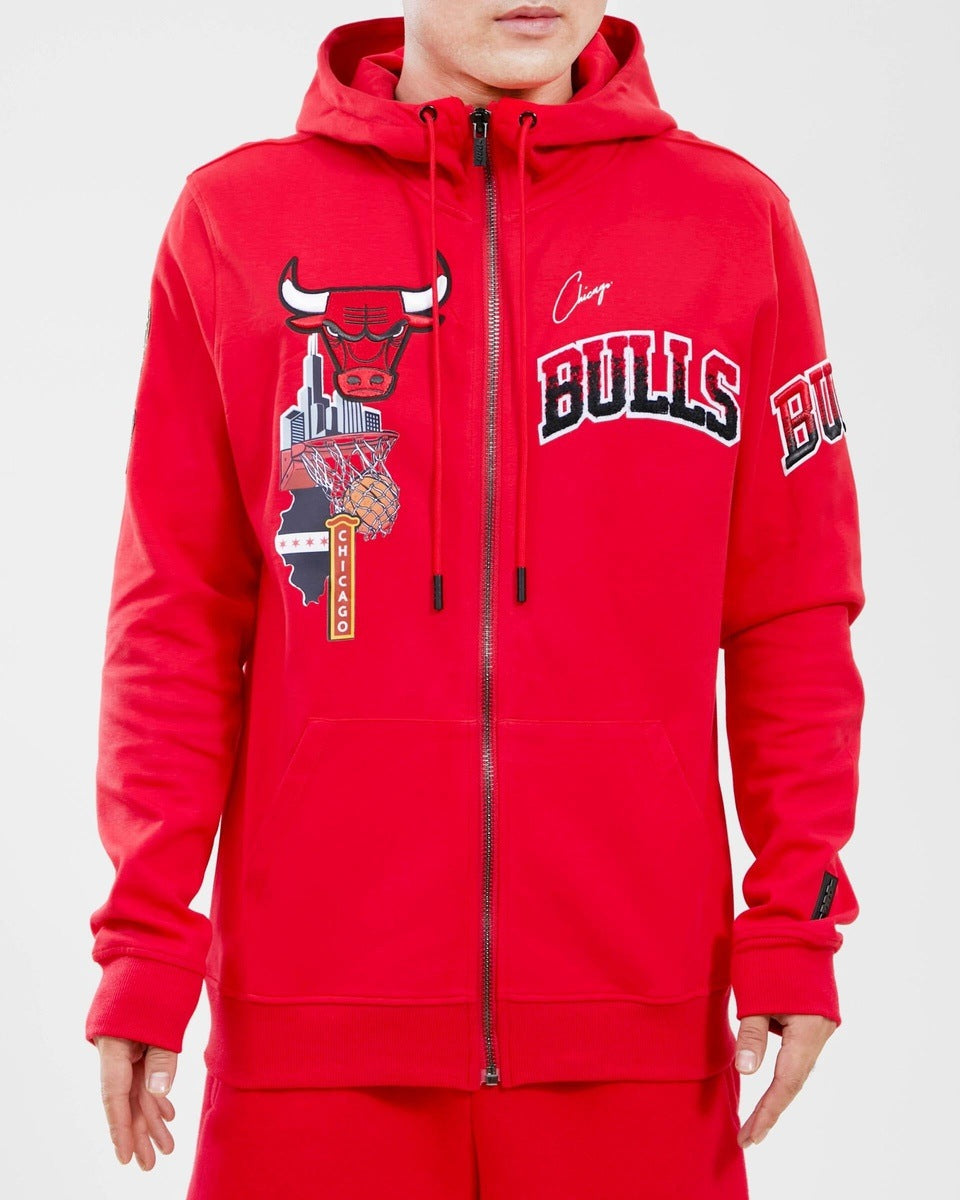 SUDADERA CON CIERRE NBA CHICAGO BULLS HOME TOWN