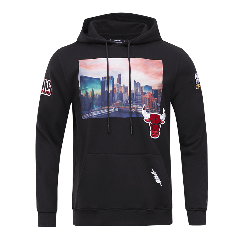 SUDADERA CON GORRO NBA CHICAGO BULLS CITY SCAPE