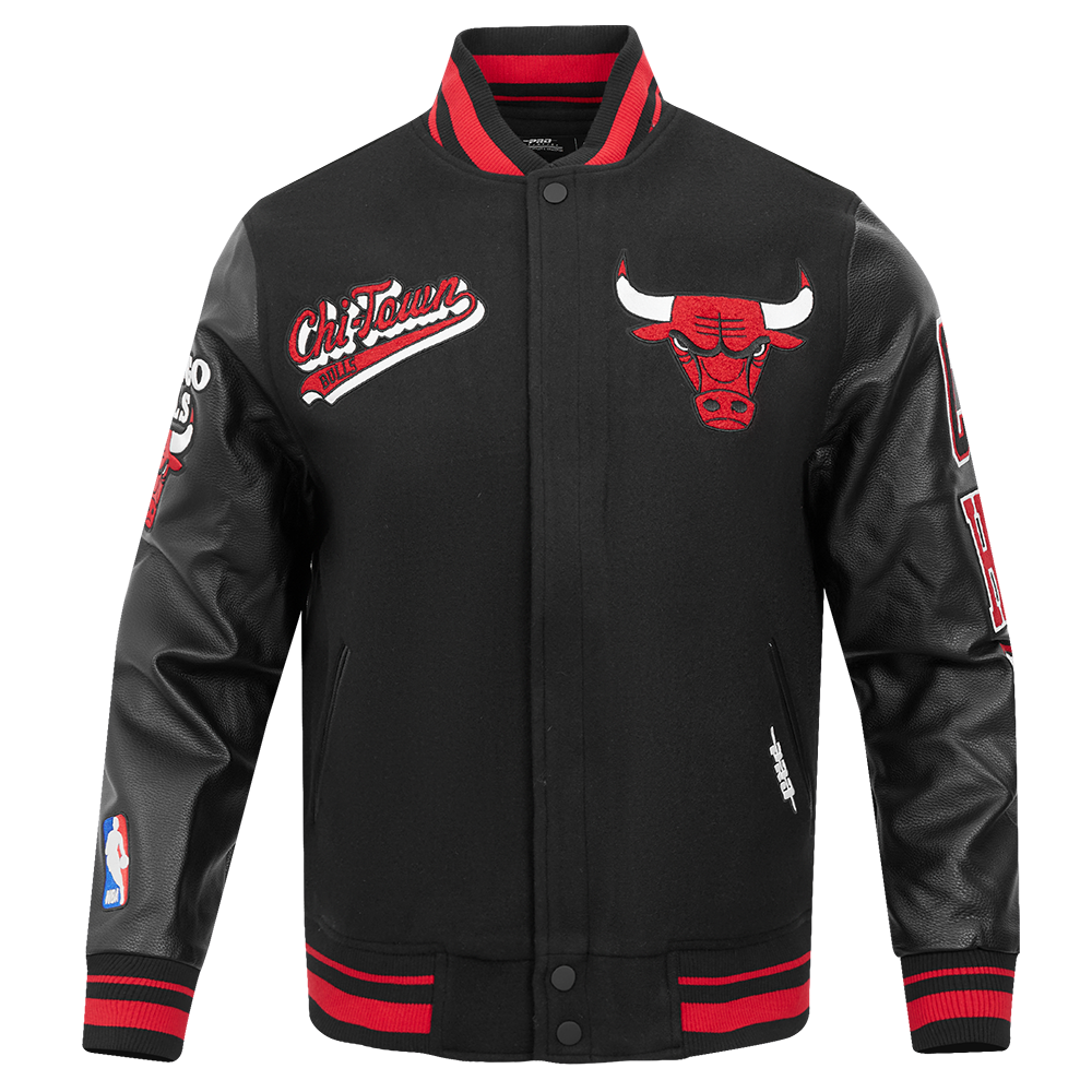 CHAMARRA UNIVERSITARIA NBA CHICAGO BULLS SCRIPT TAIL