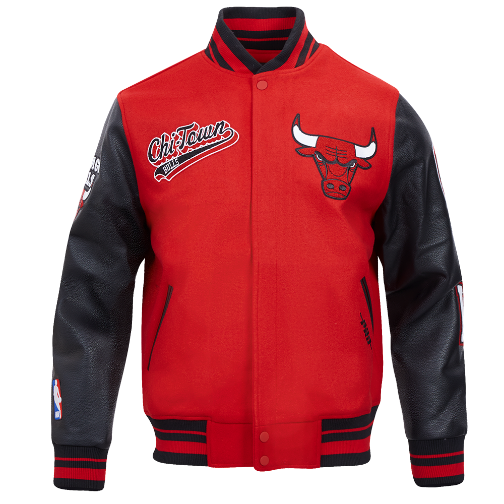 CHAMARRA UNIVERSITARIA NBA CHICAGO BULLS SCRIPT TAIL