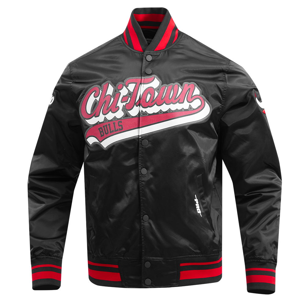 CHAMARRA DE SATÍN NBA CHICAGO BULLS SCRIPT TAIL