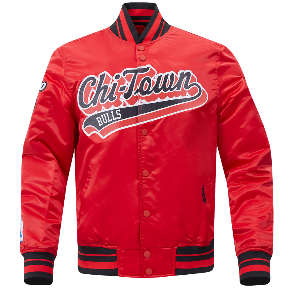 CHAMARRA DE SATÍN NBA CHICAGO BULLS SCRIPT TAIL