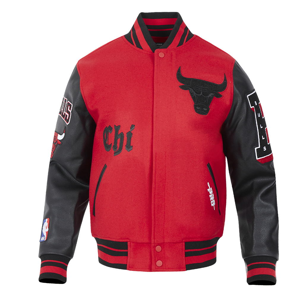 CHAMARRA UNIVERSITARIA NBA CHICAGO BULLS OLD ENGLISH