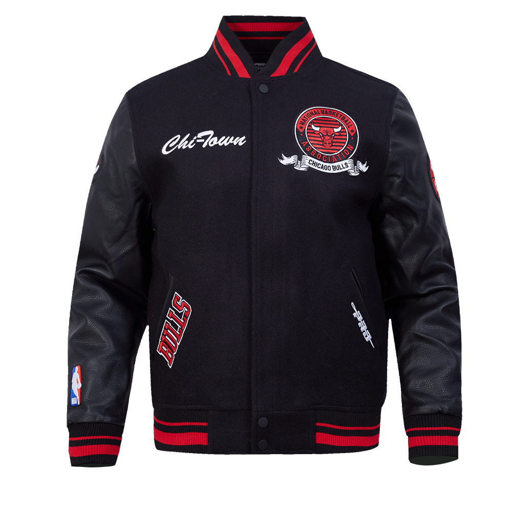 CHAMARRA UNIVERSITARIA NBA CHICAGO BULLS TEAM BADGE