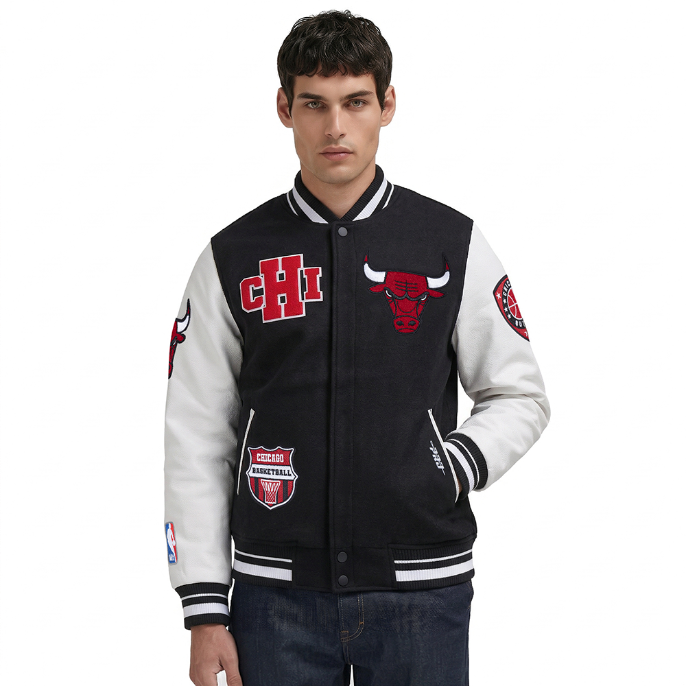 CHAMARRA UNIVERSITARIA NBA CHICAGO BULLS LETTERMAN