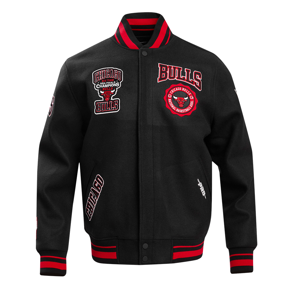 CHAMARRA UNIVERSITARIA NBA CHICAGO BULLS CREST EMBLEM