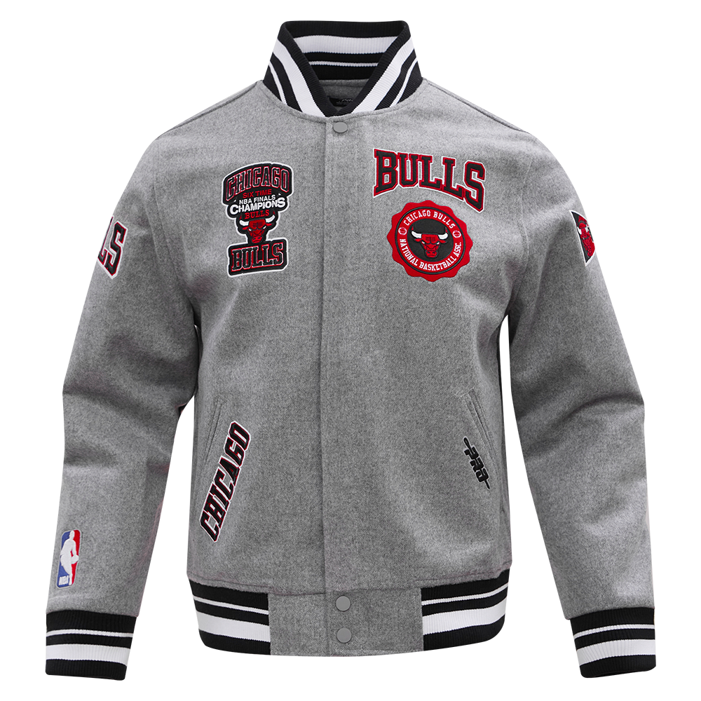 CHAMARRA UNIVERSITARIA NBA CHICAGO BULLS CREST EMBLEM