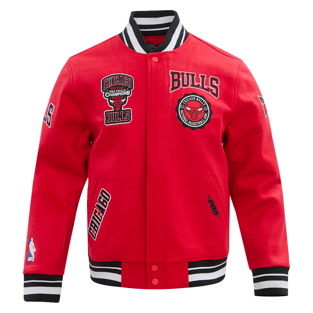 CHAMARRA UNIVERSITARIA NBA CHICAGO BULLS CREST EMBLEM