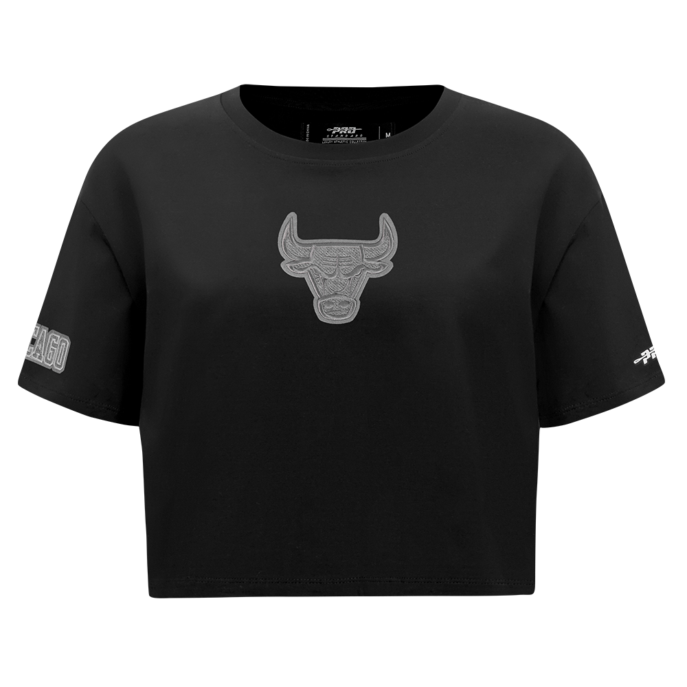 PLAYERA CROP NBA CHICAGO BULLS REVERSE FRENCH TERRY PARA MUJER