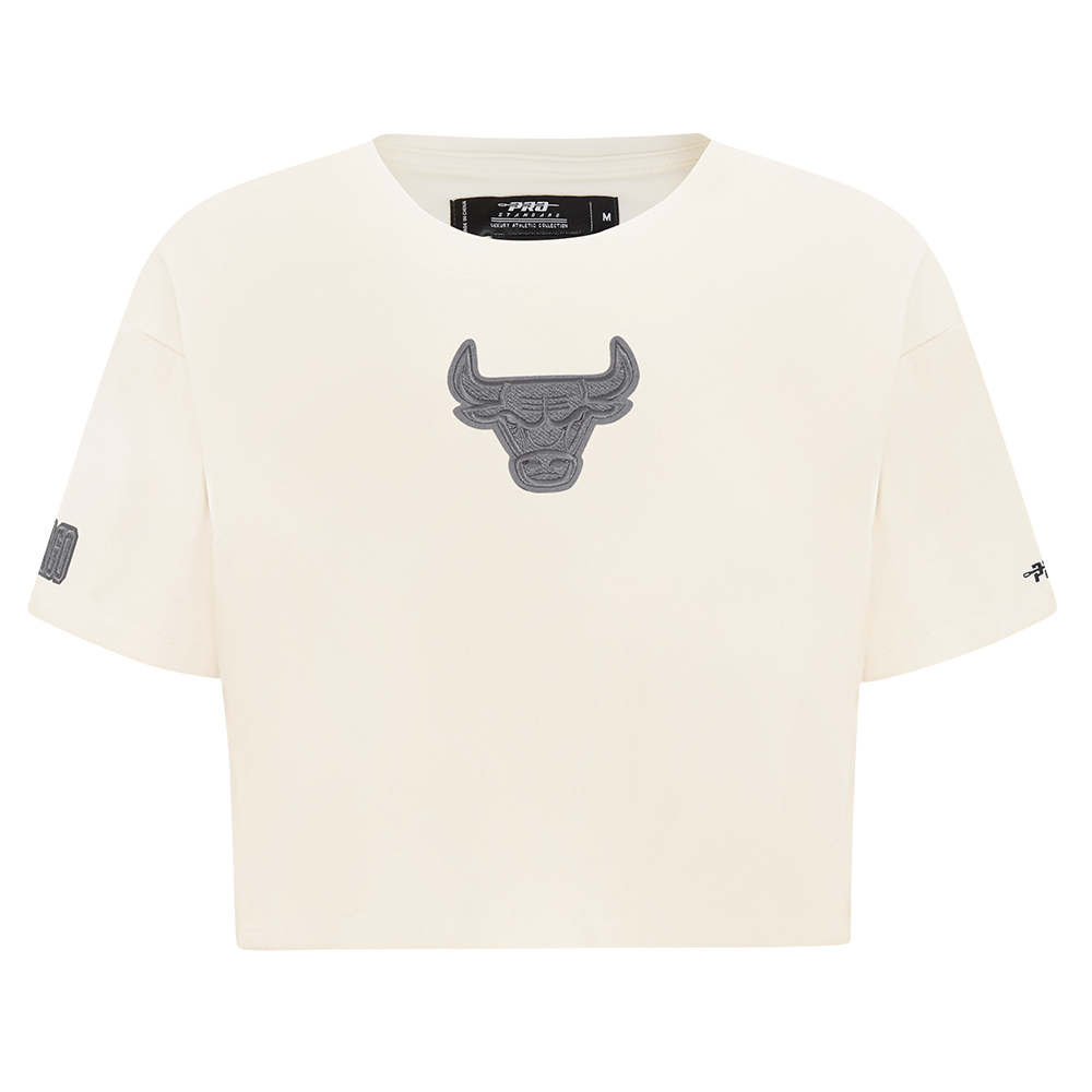 PLAYERA CROP NBA CHICAGO BULLS REVERSE FRENCH TERRY PARA MUJER