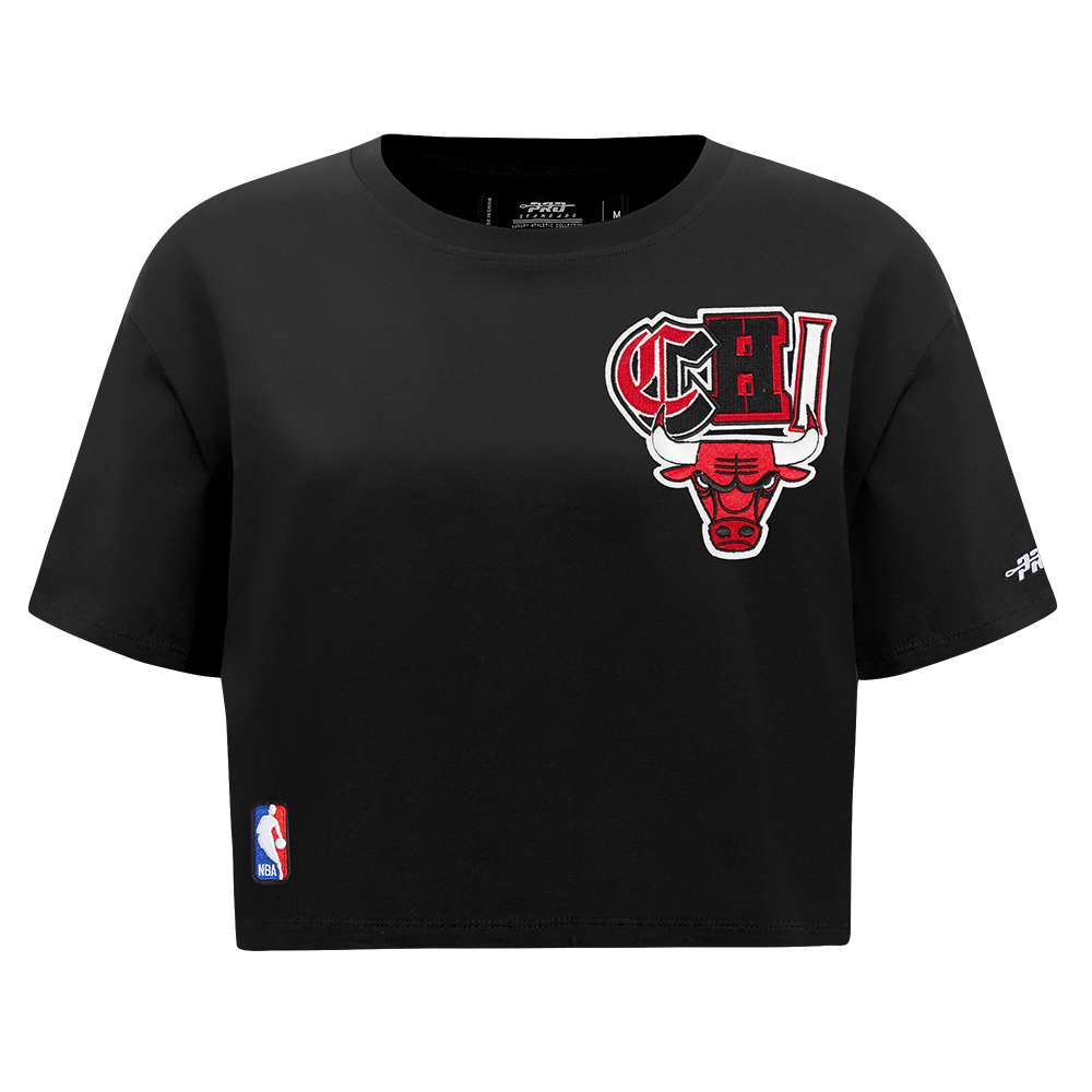 PLAYERA CROP NBA CHICAGO BULLS CITY RANSOM PARA MUJER