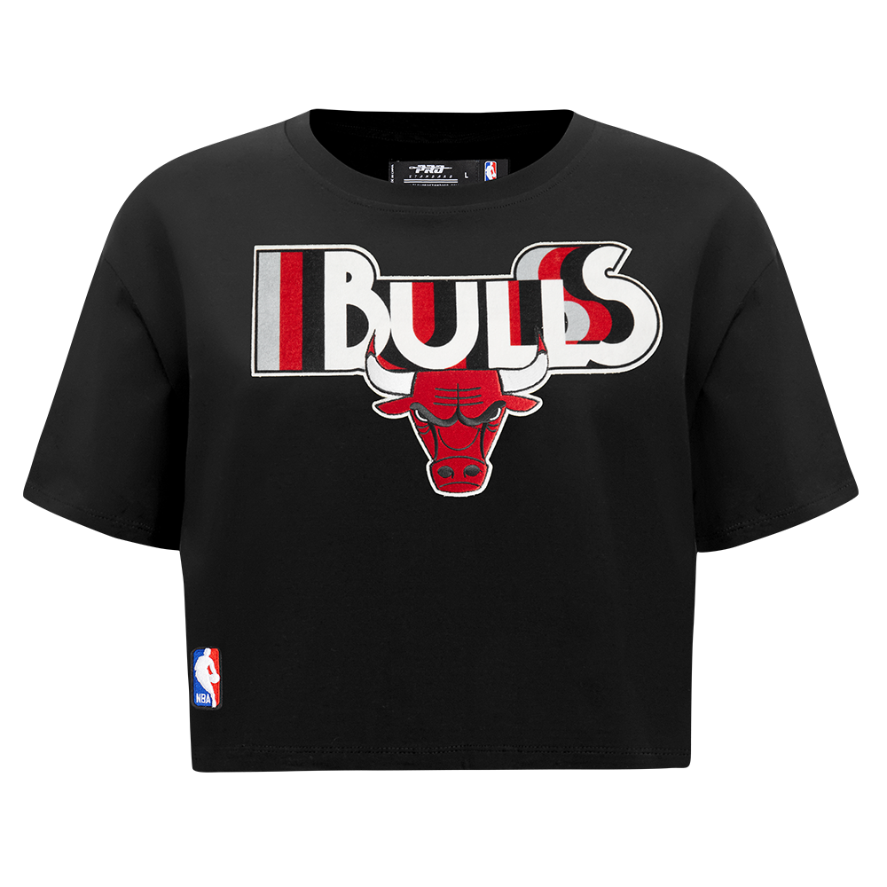 PLAYERA CROP NBA CHICAGO BULLS RETRO ELEVATION PARA MUJER