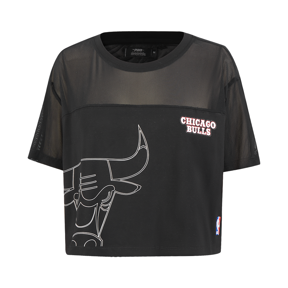PLAYERA CROP NBA CHICAGO BULLS SHEER INFLUENCE PARA MUJER