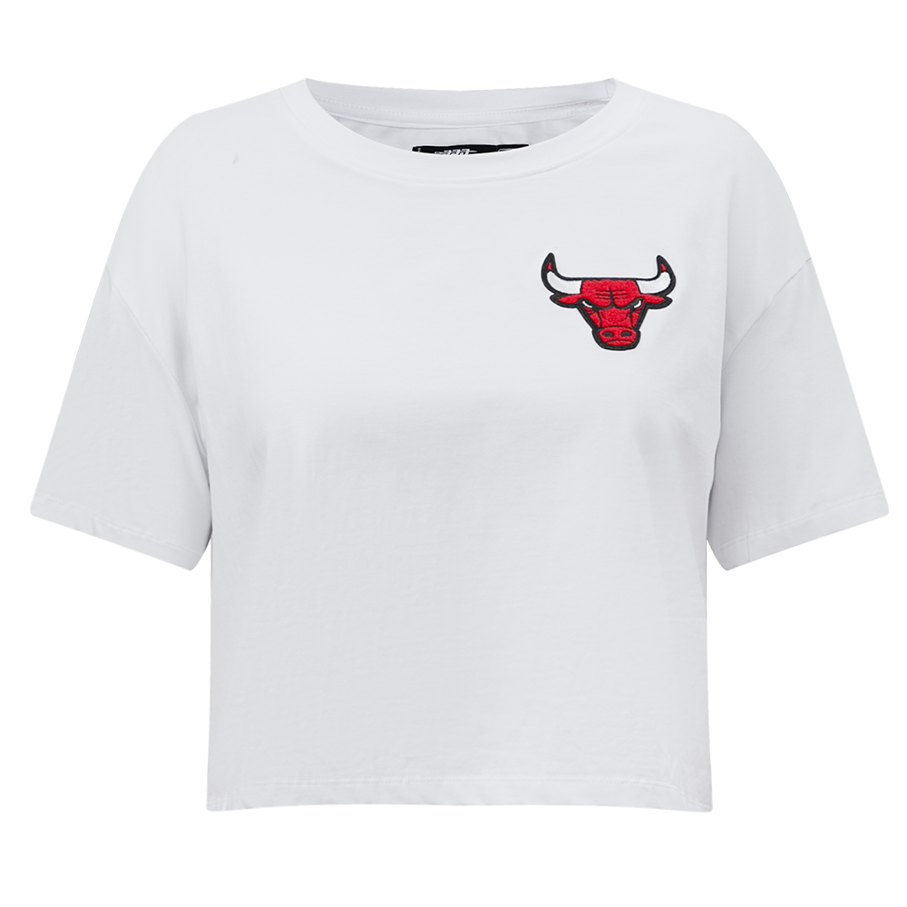 PLAYERA CROP NBA CHICAGO BULLS CLASSIC ESSENTIALS PARA MUJER