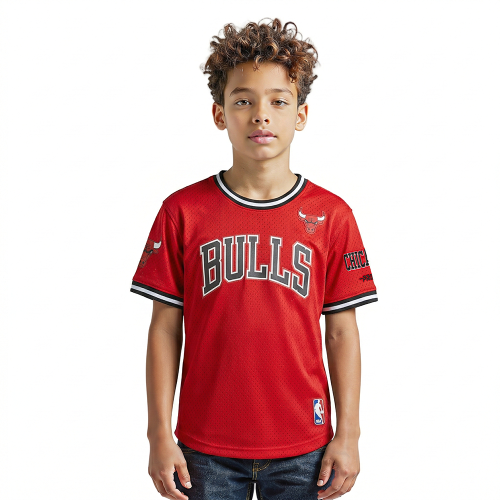 PLAYERA NBA CHICAGO BULLS MESH PARA NIÑO JUNIOR