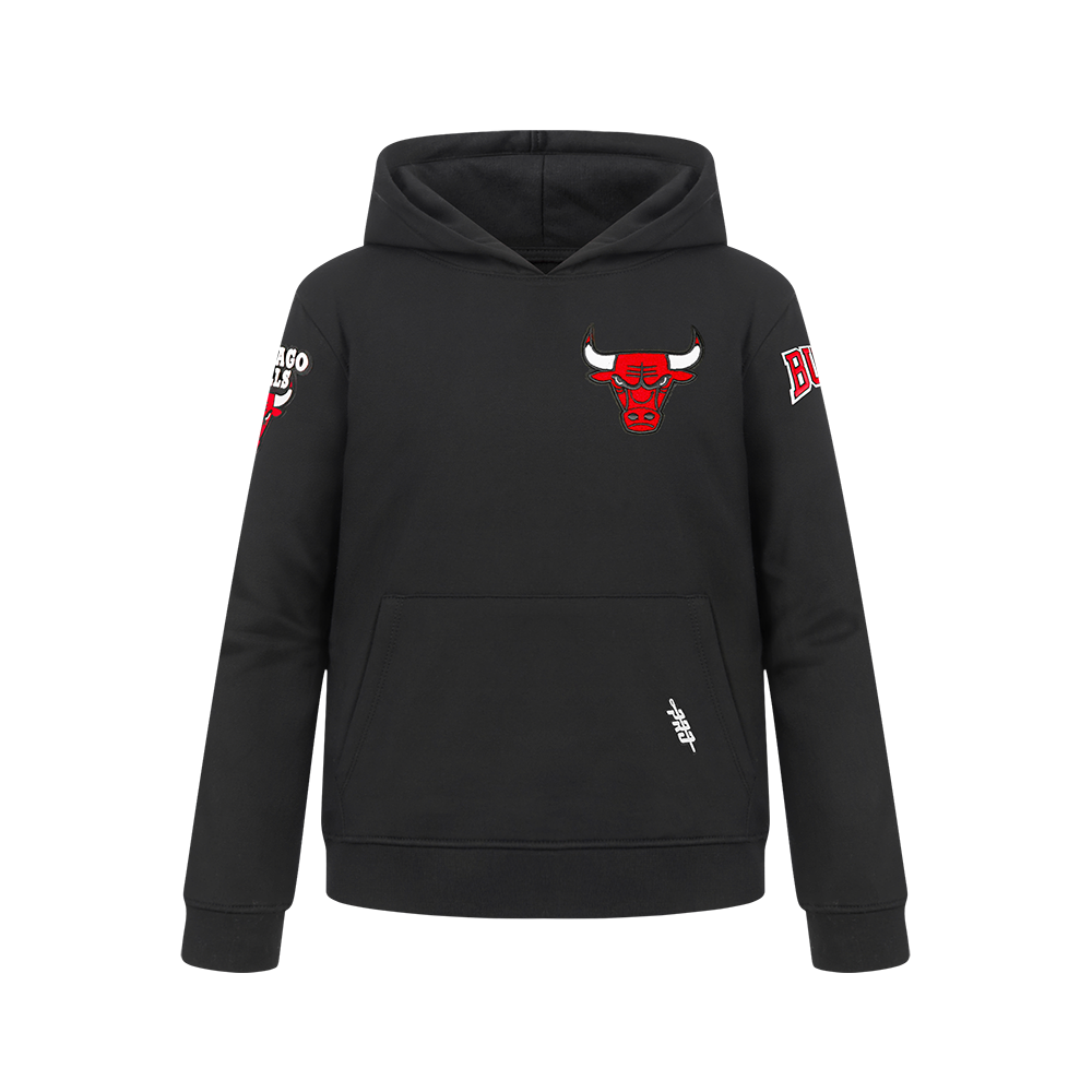 SUDADERA CON GORRO NBA CHICAGO BULLS CLASSIC CHENILLE PARA NIÑO JUNIOR