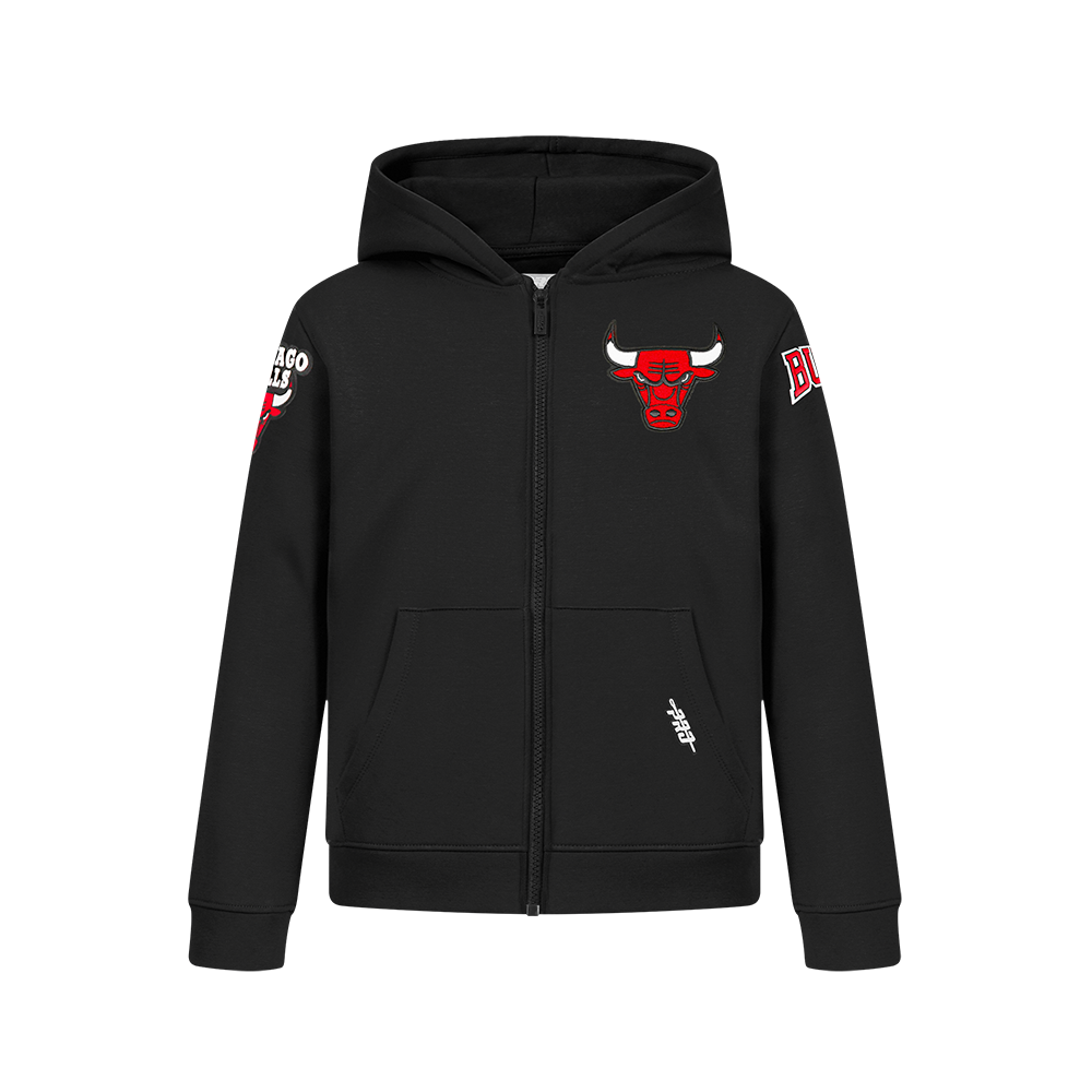 SUDADERA CON CIERRE NBA CHICAGO BULLS CLASSIC CHENILLE PARA NIÑO JUNIOR
