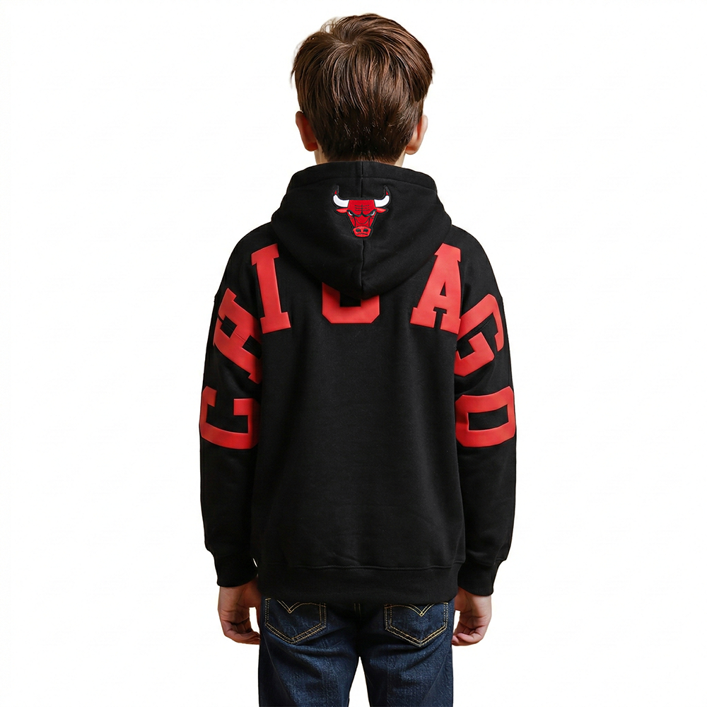 SUDADERA DE CUELLO REDONDO NBA CHICAGO BULLS WINGSPAN PARA NIÑO JUNIOR
