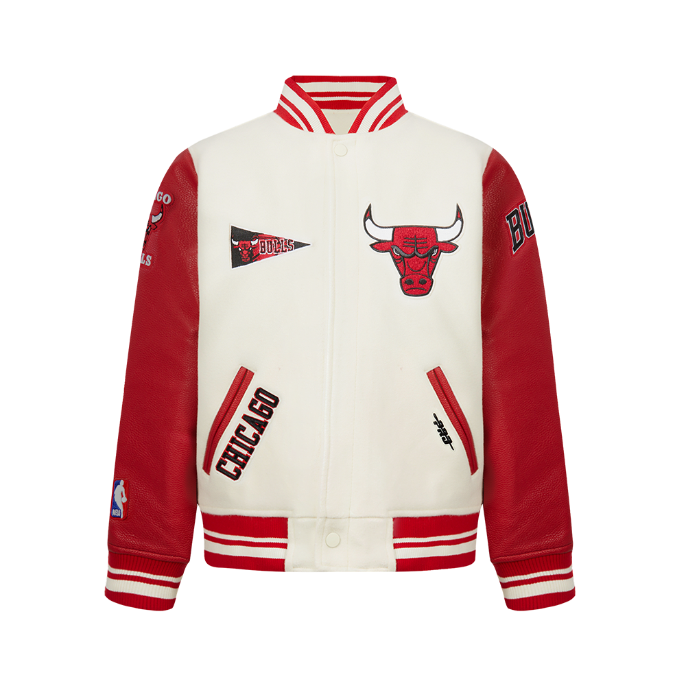 CHAMARRA UNIVERSITARIA NBA CHICAGO BULLS RETRO CLASSICS PARA NIÑO JUNIOR
