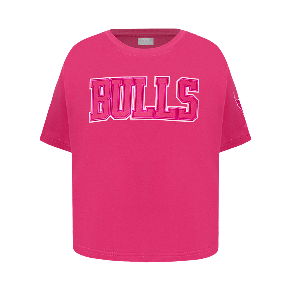 PLAYERA NBA CHICAGO BULLS CLASSIC TRIPLE PINK PARA NIÑA JUNIOR