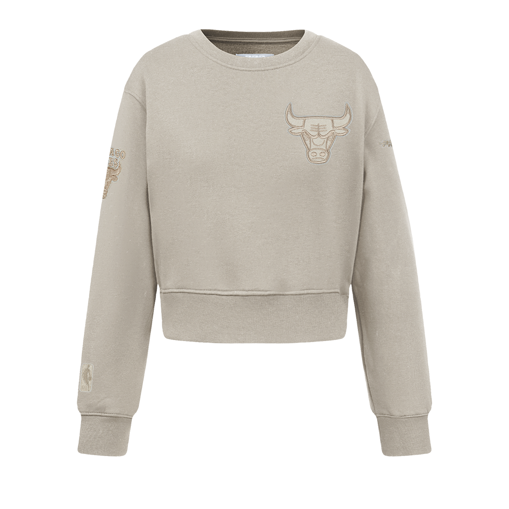 SUDADERA DE CUELLO REDONDO NBA CHICAGO BULLS NEUTRAL PARA NIÑA JUNIOR