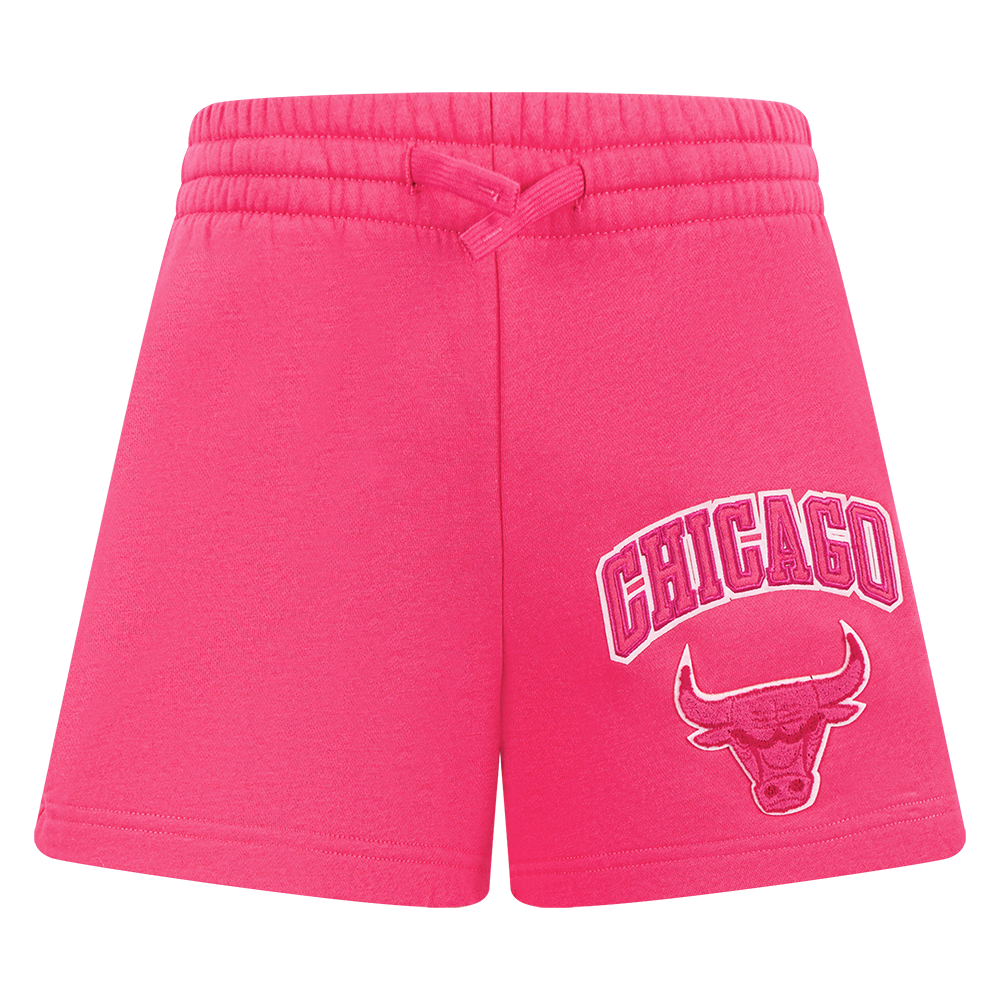 SHORTS DE BASQUETBOL NBA CHICAGO BULLS CLASSIC TRIPLE PINK PARA NIÑA JUNIOR