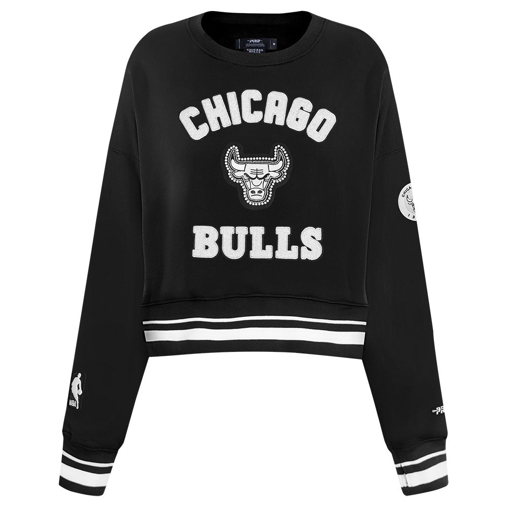 SUDADERA DE CUELLO REDONDO NBA CHICAGO BULLS PEARLS PARA MUJER