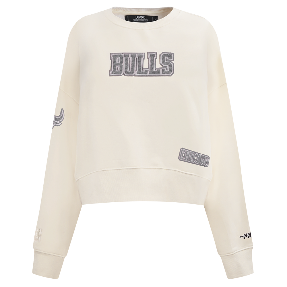 SUDADERA DE CUELLO REDONDO NBA CHICAGO BULLS REVERSE FRENCH TERRY PARA MUJER