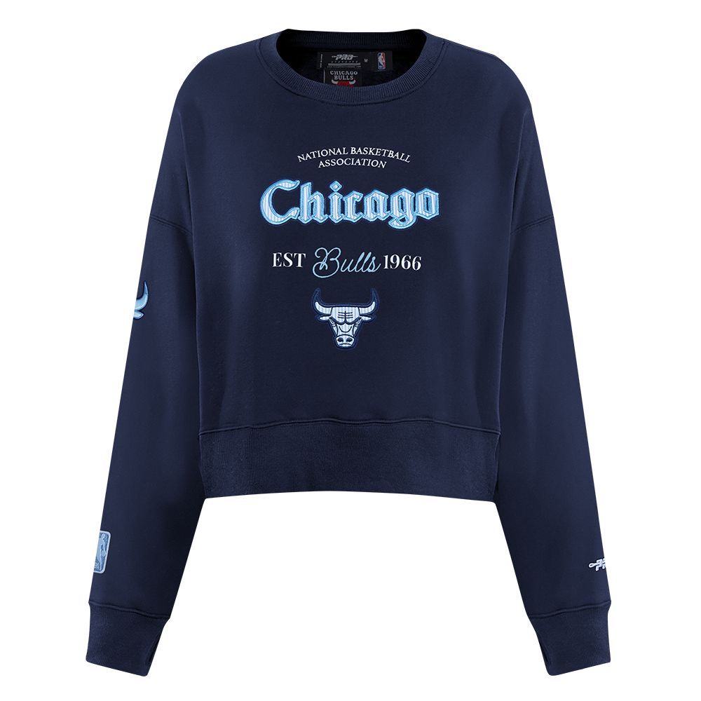SUDADERA DE CUELLO REDONDO NBA CHICAGO BULLS COUNTRY CLUB PARA MUJER