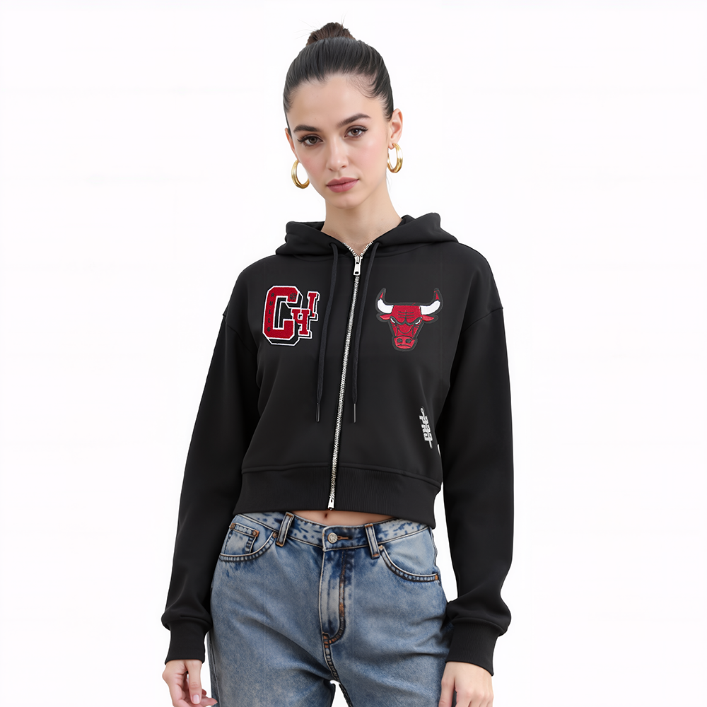 SUDADERA CON CIERRE NBA CHICAGO BULLS BEST OF PARA MUJER