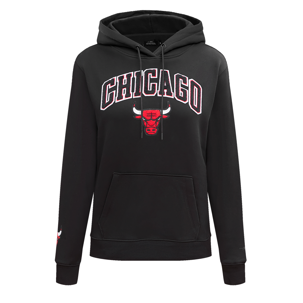 SUDADERA CON GORRO NBA CHICAGO BULLS CLASSIC ESSENTIALS PARA MUJER