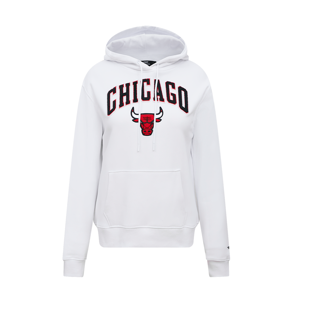 SUDADERA CON GORRO NBA CHICAGO BULLS CLASSIC ESSENTIALS PARA MUJER