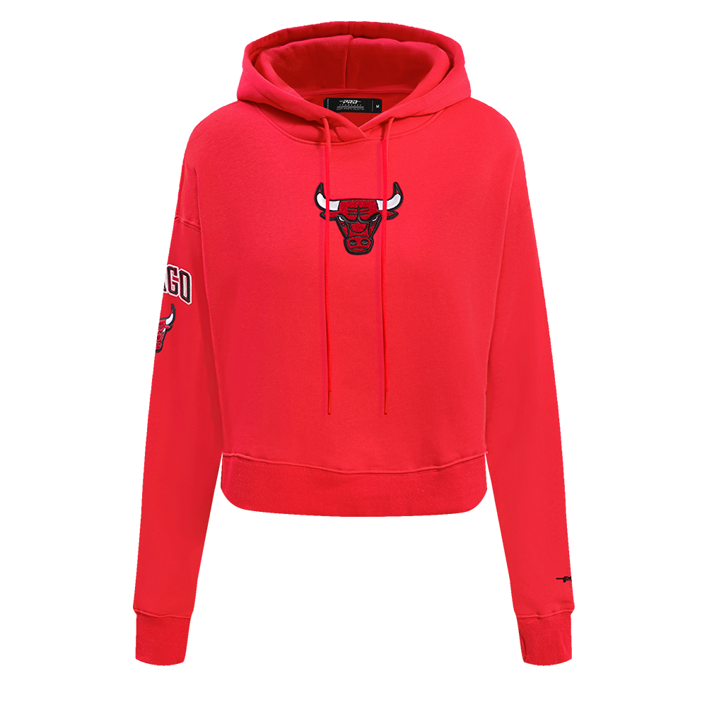 SUDADERA CON GORRO NBA CHICAGO BULLS CLASSIC ESSENTIALS PARA MUJER