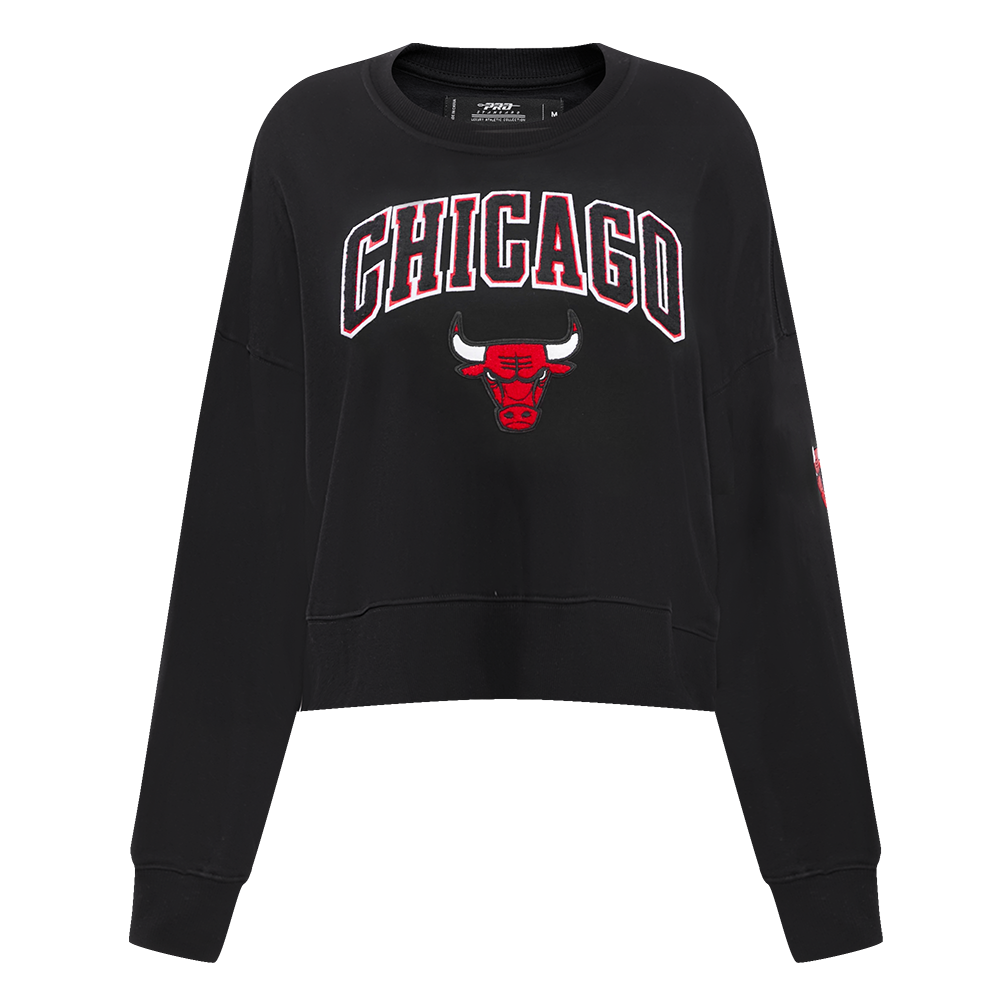 SUDADERA DE CUELLO REDONDO NBA CHICAGO BULLS CLASSIC ESSENTIALS PARA MUJER