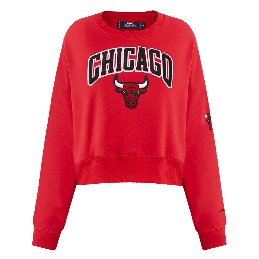 SUDADERA DE CUELLO REDONDO NBA CHICAGO BULLS CLASSIC ESSENTIALS PARA MUJER