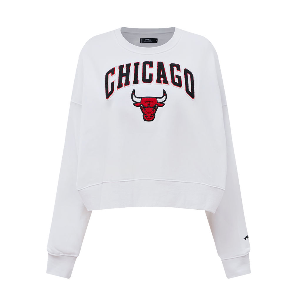 SUDADERA DE CUELLO REDONDO NBA CHICAGO BULLS CLASSIC ESSENTIALS PARA MUJER