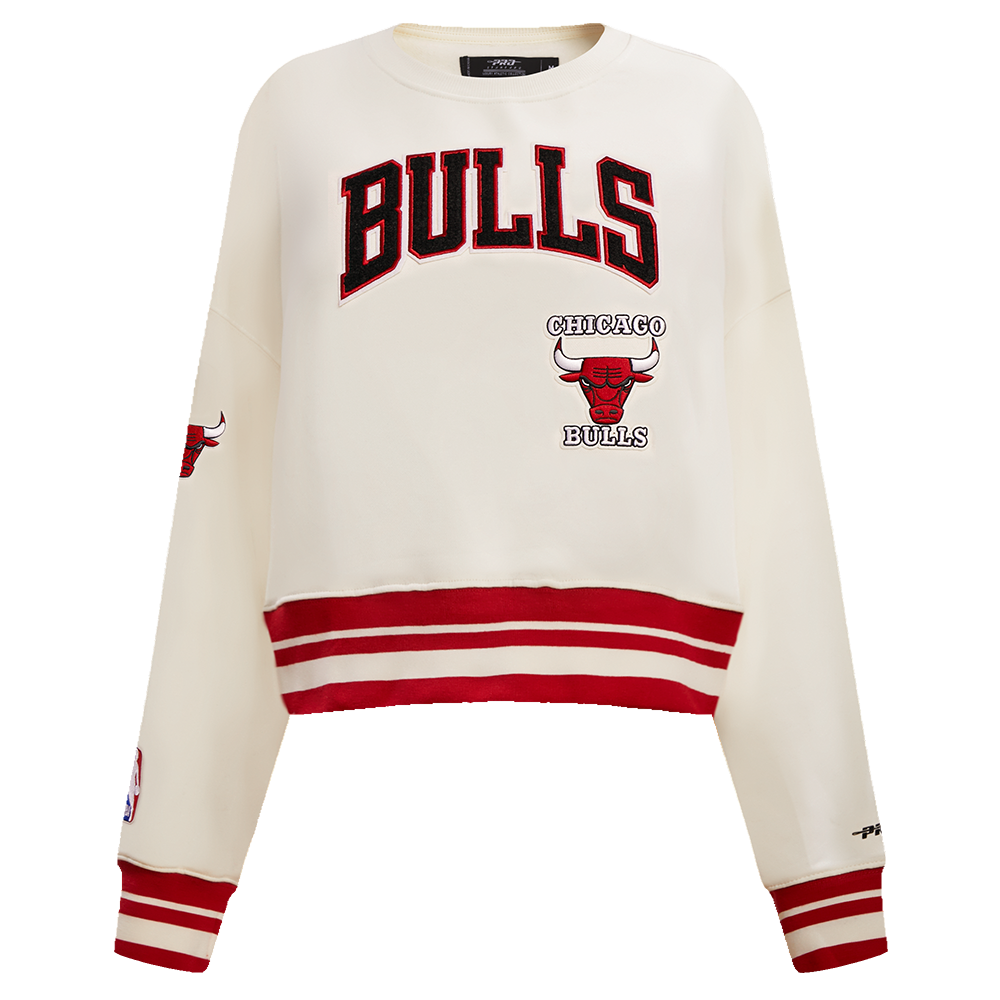 SUDADERA DE CUELLO REDONDO NBA CHICAGO BULLS RETRO CLASSICS PARA MUJER