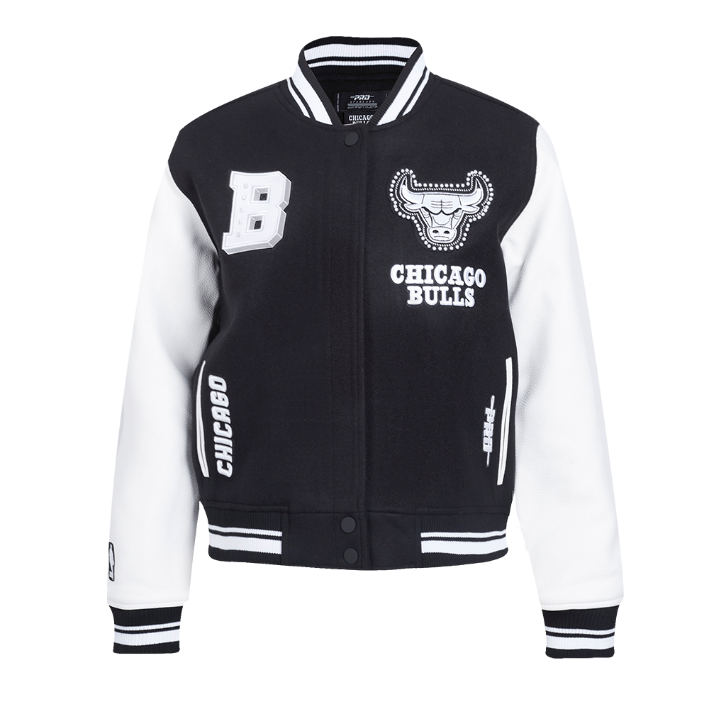 CHAMARRA UNIVERSITARIA NBA CHICAGO BULLS PEARLS PARA MUJER