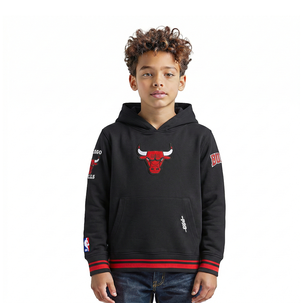 SUDADERA CON GORRO NBA CHICAGO BULLS RETRO CLASSICS PARA NIÑO
