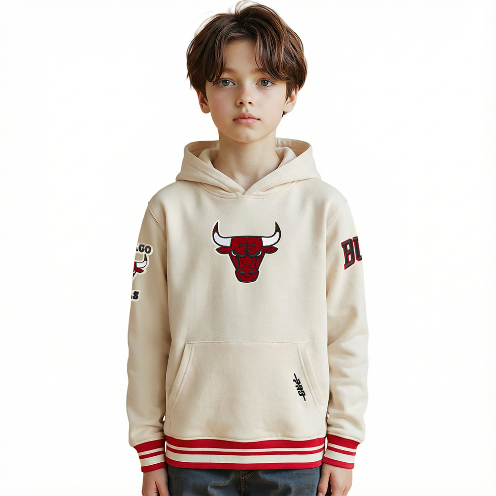 SUDADERA CON GORRO NBA CHICAGO BULLS RETRO CLASSICS PARA NIÑO