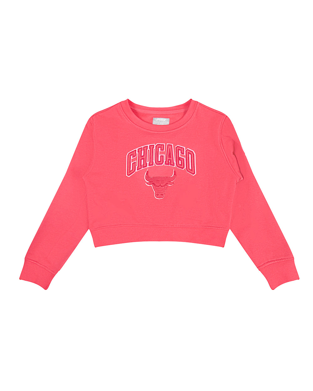 SUDADERA DE CUELLO REDONDO NBA CHICAGO BULLS CLASSIC TRIPLE PINK PARA NIÑA