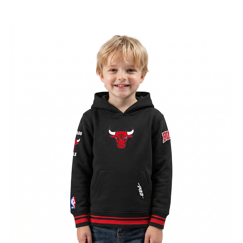 SUDADERA CON GORRO NBA CHICAGO BULLS RETRO CLASSICS PARA BEBÉ NIÑO